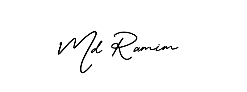 How to make Md Ramim signature? AmerikaSignatureDemo-Regular is a professional autograph style. Create handwritten signature for Md Ramim name. Md Ramim signature style 3 images and pictures png