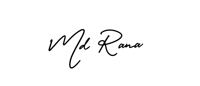Similarly AmerikaSignatureDemo-Regular is the best handwritten signature design. Signature creator online .You can use it as an online autograph creator for name Md Rana. Md Rana signature style 3 images and pictures png