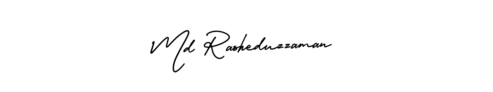 How to make Md Rasheduzzaman signature? AmerikaSignatureDemo-Regular is a professional autograph style. Create handwritten signature for Md Rasheduzzaman name. Md Rasheduzzaman signature style 3 images and pictures png