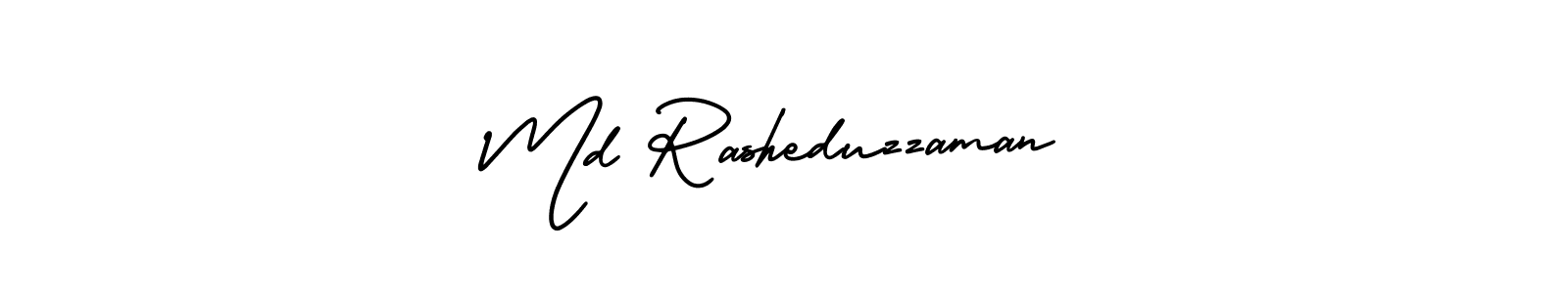 Design your own signature with our free online signature maker. With this signature software, you can create a handwritten (AmerikaSignatureDemo-Regular) signature for name Md Rasheduzzaman. Md Rasheduzzaman signature style 3 images and pictures png