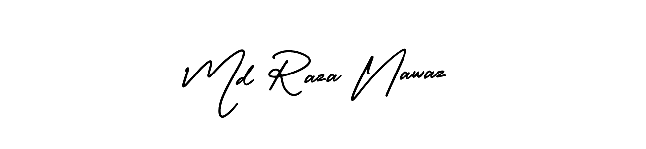 How to make Md Raza Nawaz name signature. Use AmerikaSignatureDemo-Regular style for creating short signs online. This is the latest handwritten sign. Md Raza Nawaz signature style 3 images and pictures png