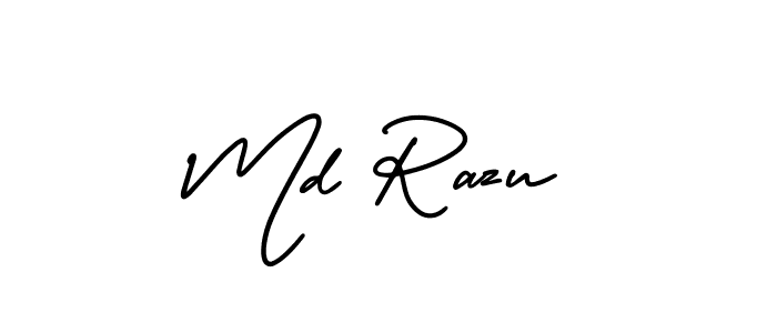 This is the best signature style for the Md Razu name. Also you like these signature font (AmerikaSignatureDemo-Regular). Mix name signature. Md Razu signature style 3 images and pictures png