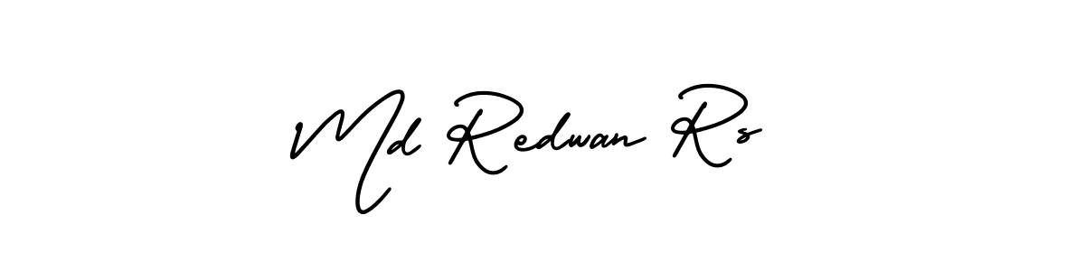 Md Redwan Rs stylish signature style. Best Handwritten Sign (AmerikaSignatureDemo-Regular) for my name. Handwritten Signature Collection Ideas for my name Md Redwan Rs. Md Redwan Rs signature style 3 images and pictures png