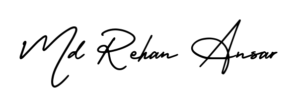 Elevate your brand with a stunning Md Rehan Ansar eSignature. The AmerikaSignatureDemo-Regular style provides a balanced, flowing aesthetic for everyday signing. Md Rehan Ansar signature style 3 images and pictures png