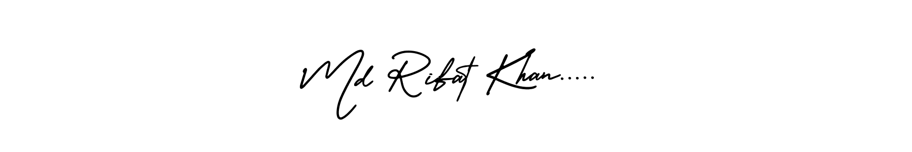 Also You can easily find your signature by using the search form. We will create Md Rifat Khan..... name handwritten signature images for you free of cost using AmerikaSignatureDemo-Regular sign style. Md Rifat Khan..... signature style 3 images and pictures png