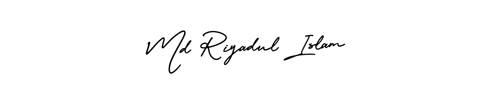 Also You can easily find your signature by using the search form. We will create Md Riyadul Islam name handwritten signature images for you free of cost using AmerikaSignatureDemo-Regular sign style. Md Riyadul Islam signature style 3 images and pictures png