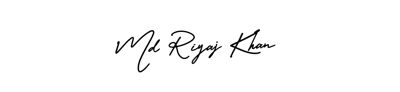 Create a beautiful signature design for name Md Riyaj Khan. With this signature (AmerikaSignatureDemo-Regular) fonts, you can make a handwritten signature for free. Md Riyaj Khan signature style 3 images and pictures png