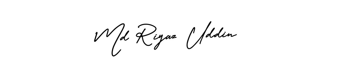 How to make Md Riyaz Uddin signature? AmerikaSignatureDemo-Regular is a professional autograph style. Create handwritten signature for Md Riyaz Uddin name. Md Riyaz Uddin signature style 3 images and pictures png