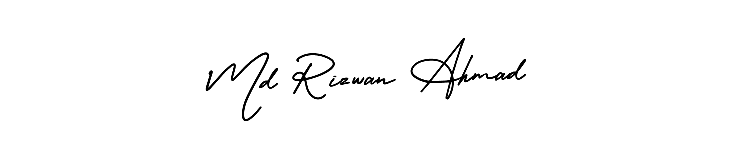 It looks lik you need a new signature style for name Md Rizwan Ahmad. Design unique handwritten (AmerikaSignatureDemo-Regular) signature with our free signature maker in just a few clicks. Md Rizwan Ahmad signature style 3 images and pictures png