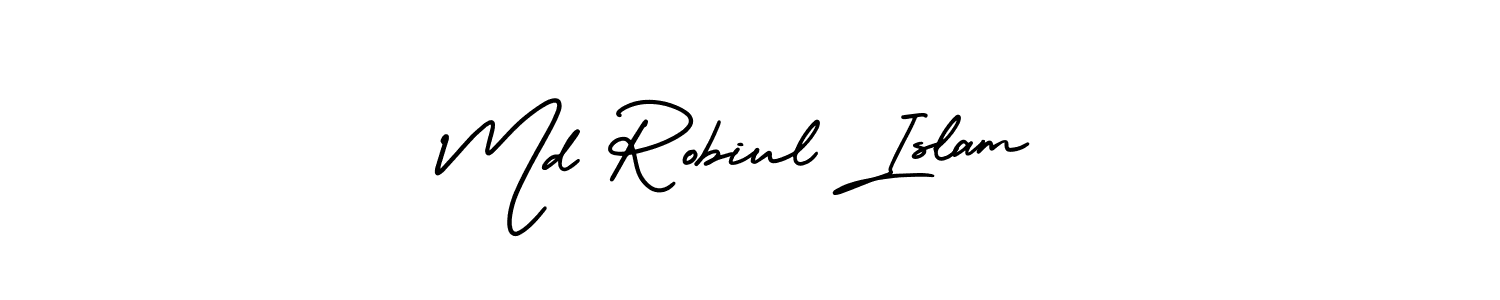 How to Draw Md Robiul Islam signature style? AmerikaSignatureDemo-Regular is a latest design signature styles for name Md Robiul Islam. Md Robiul Islam signature style 3 images and pictures png