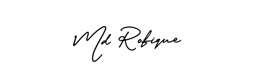 Md Rofique stylish signature style. Best Handwritten Sign (AmerikaSignatureDemo-Regular) for my name. Handwritten Signature Collection Ideas for my name Md Rofique. Md Rofique signature style 3 images and pictures png