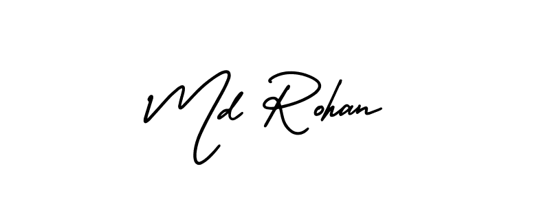 Make a short Md Rohan signature style. Manage your documents anywhere anytime using AmerikaSignatureDemo-Regular. Create and add eSignatures, submit forms, share and send files easily. Md Rohan signature style 3 images and pictures png