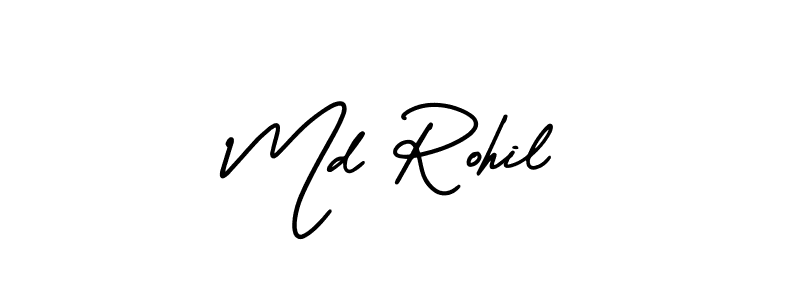 Make a short Md Rohil signature style. Manage your documents anywhere anytime using AmerikaSignatureDemo-Regular. Create and add eSignatures, submit forms, share and send files easily. Md Rohil signature style 3 images and pictures png