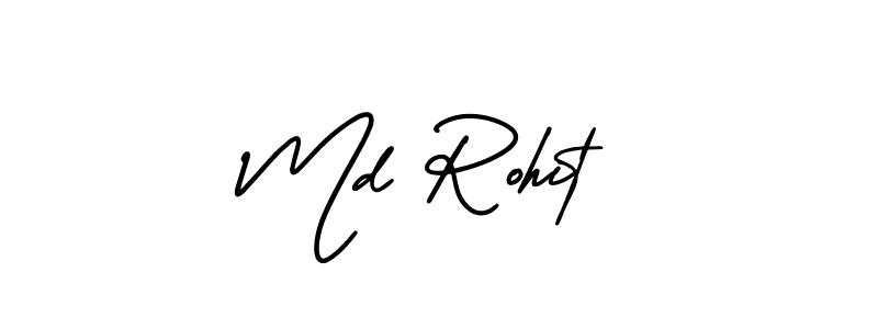 Design your own signature with our free online signature maker. With this signature software, you can create a handwritten (AmerikaSignatureDemo-Regular) signature for name Md Rohit. Md Rohit signature style 3 images and pictures png