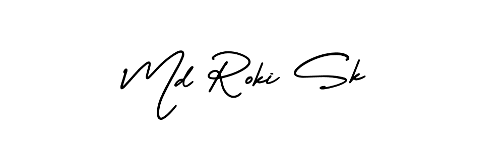 Similarly AmerikaSignatureDemo-Regular is the best handwritten signature design. Signature creator online .You can use it as an online autograph creator for name Md Roki Sk. Md Roki Sk signature style 3 images and pictures png