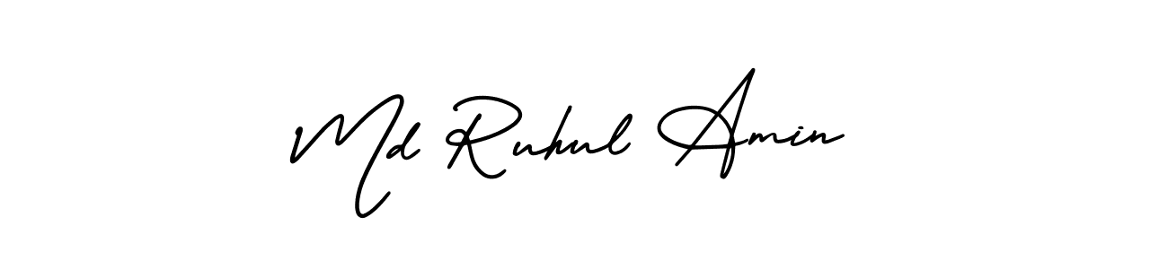 Also You can easily find your signature by using the search form. We will create Md Ruhul Amin name handwritten signature images for you free of cost using AmerikaSignatureDemo-Regular sign style. Md Ruhul Amin signature style 3 images and pictures png