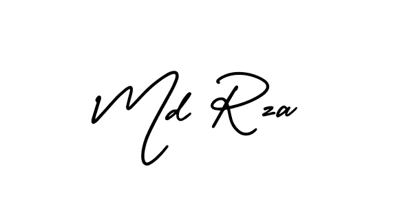 Make a beautiful signature design for name Md Rza. With this signature (AmerikaSignatureDemo-Regular) style, you can create a handwritten signature for free. Md Rza signature style 3 images and pictures png