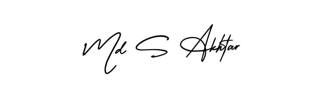 Also we have Md S Akhtar name is the best signature style. Create professional handwritten signature collection using AmerikaSignatureDemo-Regular autograph style. Md S Akhtar signature style 3 images and pictures png