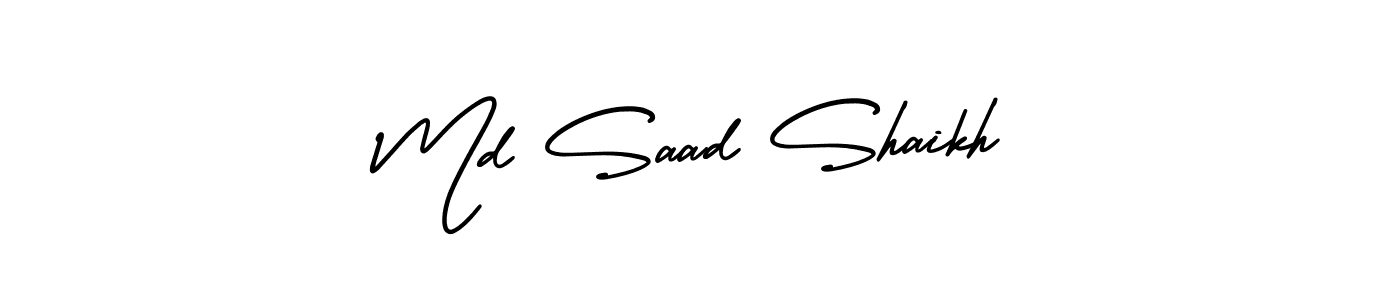 Best and Professional Signature Style for Md Saad Shaikh. AmerikaSignatureDemo-Regular Best Signature Style Collection. Md Saad Shaikh signature style 3 images and pictures png