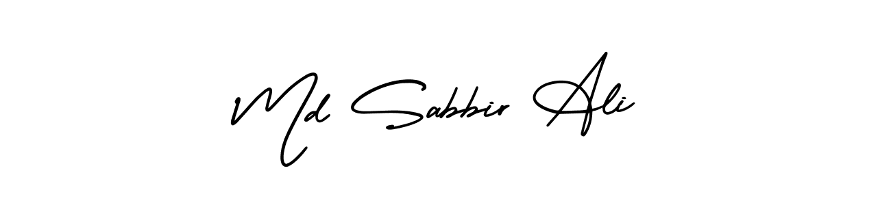 Make a beautiful signature design for name Md Sabbir Ali. With this signature (AmerikaSignatureDemo-Regular) style, you can create a handwritten signature for free. Md Sabbir Ali signature style 3 images and pictures png