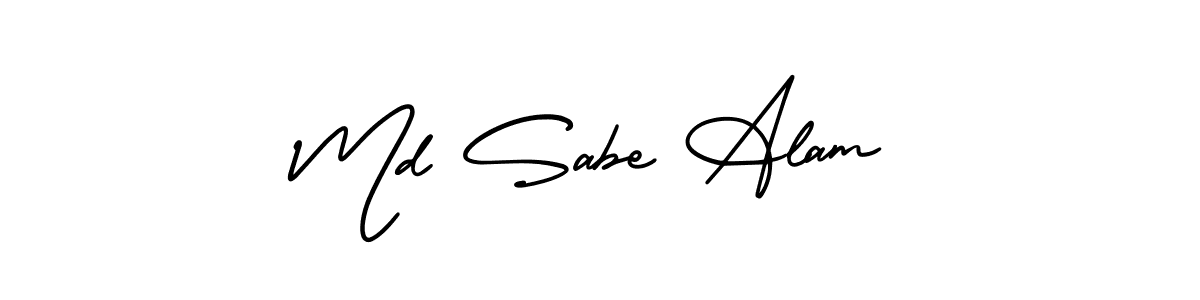 Make a beautiful signature design for name Md Sabe Alam. With this signature (AmerikaSignatureDemo-Regular) style, you can create a handwritten signature for free. Md Sabe Alam signature style 3 images and pictures png