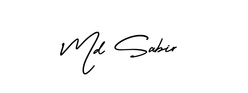 Use a signature maker to create a handwritten signature online. With this signature software, you can design (AmerikaSignatureDemo-Regular) your own signature for name Md Sabir. Md Sabir signature style 3 images and pictures png