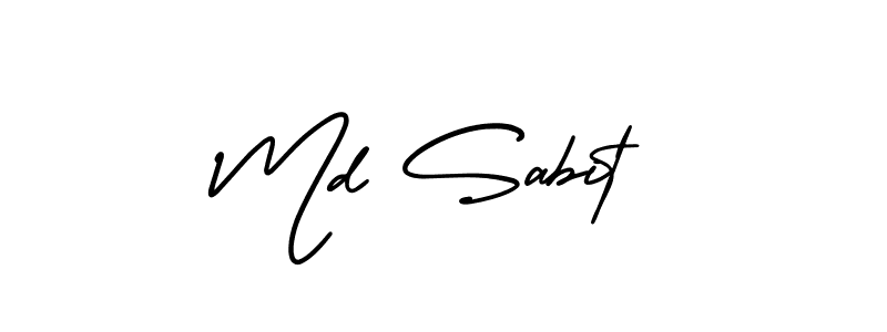 Use a signature maker to create a handwritten signature online. With this signature software, you can design (AmerikaSignatureDemo-Regular) your own signature for name Md Sabit. Md Sabit signature style 3 images and pictures png