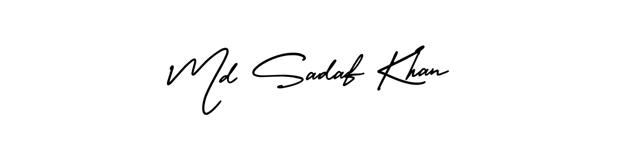 See photos of Md Sadaf Khan official signature by Spectra . Check more albums & portfolios. Read reviews & check more about AmerikaSignatureDemo-Regular font. Md Sadaf Khan signature style 3 images and pictures png