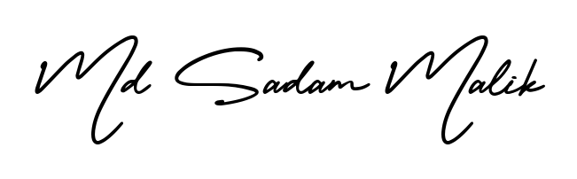 The AmerikaSignatureDemo-Regular lettering style adds unique flourish to name Md Sadam Malik. Stand out with a custom digital autograph made in seconds. Md Sadam Malik signature style 3 images and pictures png