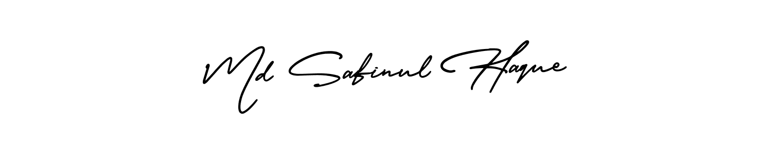 How to make Md Safinul Haque signature? AmerikaSignatureDemo-Regular is a professional autograph style. Create handwritten signature for Md Safinul Haque name. Md Safinul Haque signature style 3 images and pictures png