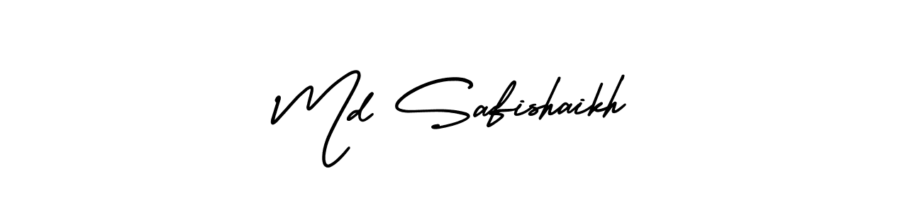 How to make Md Safishaikh name signature. Use AmerikaSignatureDemo-Regular style for creating short signs online. This is the latest handwritten sign. Md Safishaikh signature style 3 images and pictures png