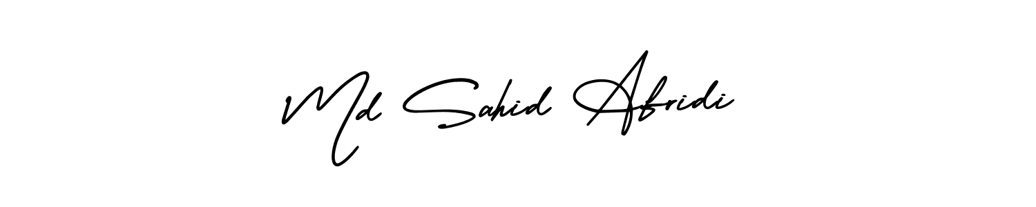 Md Sahid Afridi stylish signature style. Best Handwritten Sign (AmerikaSignatureDemo-Regular) for my name. Handwritten Signature Collection Ideas for my name Md Sahid Afridi. Md Sahid Afridi signature style 3 images and pictures png