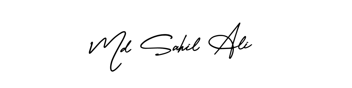 Make a short Md Sahil Ali signature style. Manage your documents anywhere anytime using AmerikaSignatureDemo-Regular. Create and add eSignatures, submit forms, share and send files easily. Md Sahil Ali signature style 3 images and pictures png