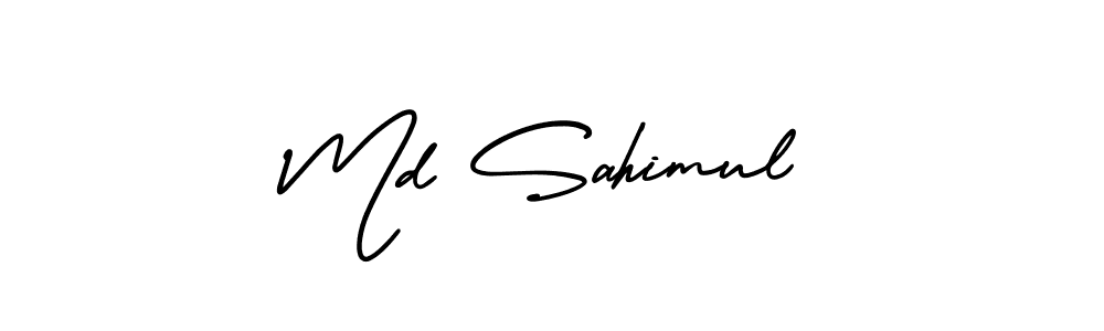 It looks lik you need a new signature style for name Md Sahimul. Design unique handwritten (AmerikaSignatureDemo-Regular) signature with our free signature maker in just a few clicks. Md Sahimul signature style 3 images and pictures png