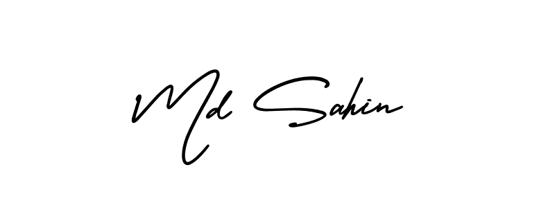 if you are searching for the best signature style for your name Md Sahin. so please give up your signature search. here we have designed multiple signature styles  using AmerikaSignatureDemo-Regular. Md Sahin signature style 3 images and pictures png
