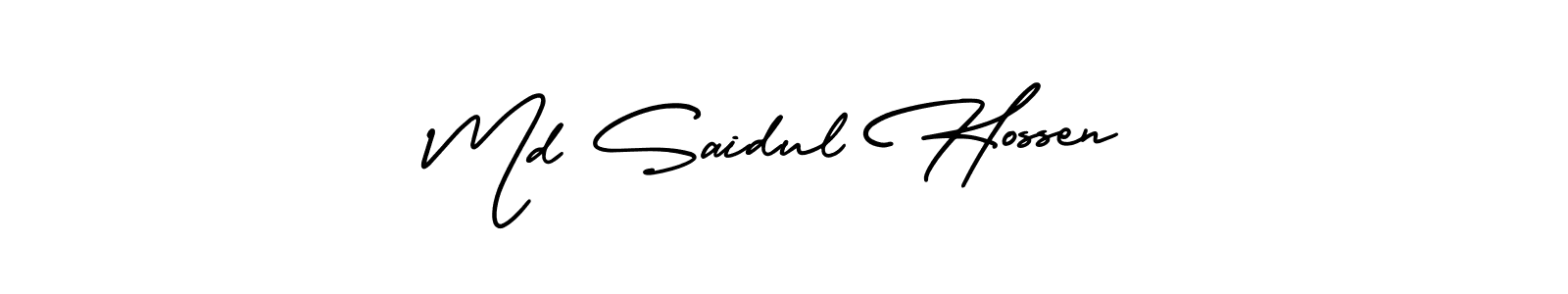 Design your own signature with our free online signature maker. With this signature software, you can create a handwritten (AmerikaSignatureDemo-Regular) signature for name Md Saidul Hossen. Md Saidul Hossen signature style 3 images and pictures png