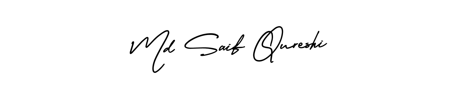 Also we have Md Saif Qureshi name is the best signature style. Create professional handwritten signature collection using AmerikaSignatureDemo-Regular autograph style. Md Saif Qureshi signature style 3 images and pictures png