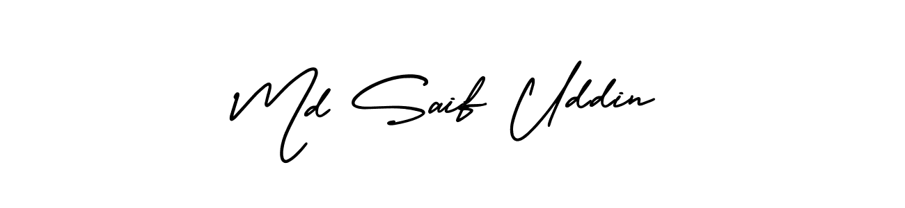 This is the best signature style for the Md Saif Uddin name. Also you like these signature font (AmerikaSignatureDemo-Regular). Mix name signature. Md Saif Uddin signature style 3 images and pictures png