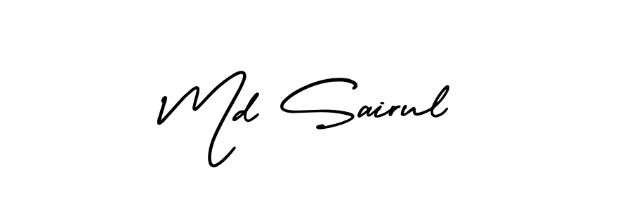 How to make Md Sairul signature? AmerikaSignatureDemo-Regular is a professional autograph style. Create handwritten signature for Md Sairul name. Md Sairul signature style 3 images and pictures png