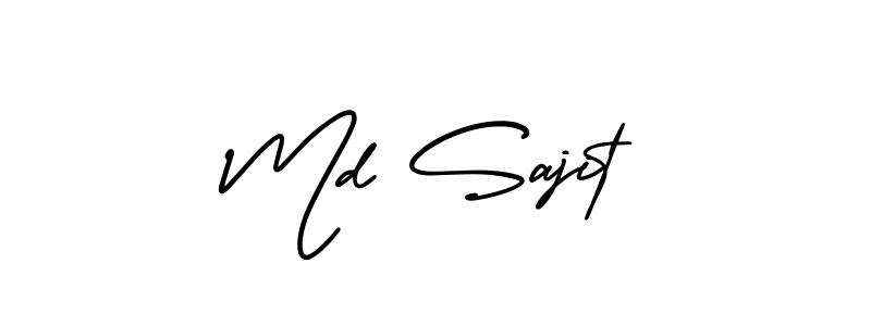 Check out images of Autograph of Md Sajit name. Actor Md Sajit Signature Style. AmerikaSignatureDemo-Regular is a professional sign style online. Md Sajit signature style 3 images and pictures png