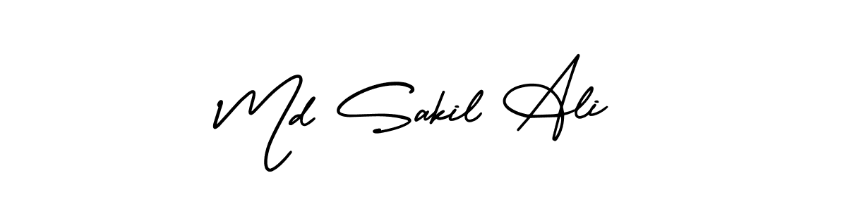 AmerikaSignatureDemo-Regular is a professional signature style that is perfect for those who want to add a touch of class to their signature. It is also a great choice for those who want to make their signature more unique. Get Md Sakil Ali name to fancy signature for free. Md Sakil Ali signature style 3 images and pictures png