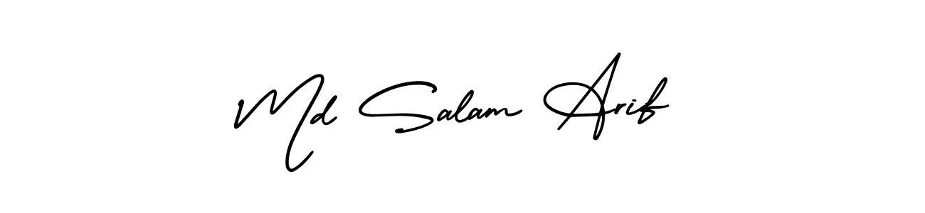 Create a beautiful signature design for name Md Salam Arif. With this signature (AmerikaSignatureDemo-Regular) fonts, you can make a handwritten signature for free. Md Salam Arif signature style 3 images and pictures png