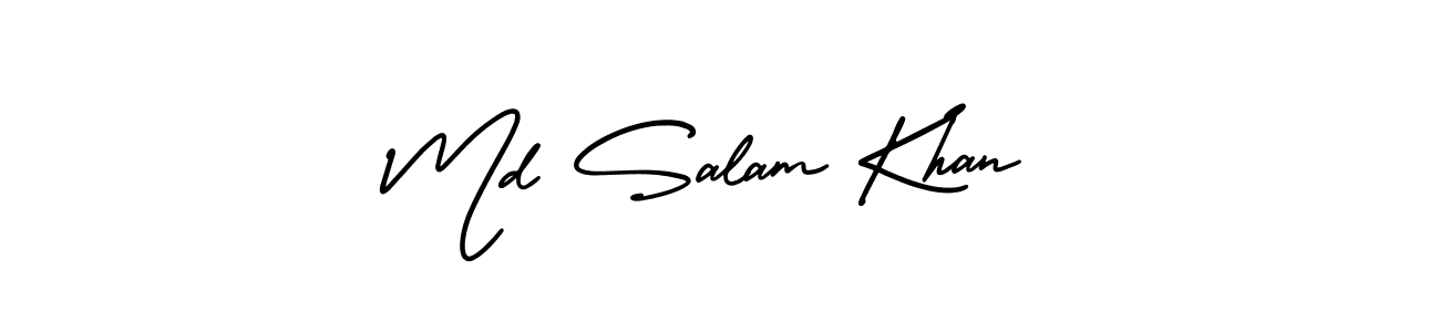 It looks lik you need a new signature style for name Md Salam Khan. Design unique handwritten (AmerikaSignatureDemo-Regular) signature with our free signature maker in just a few clicks. Md Salam Khan signature style 3 images and pictures png