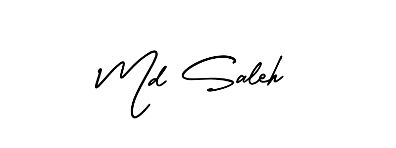 Best and Professional Signature Style for Md Saleh. AmerikaSignatureDemo-Regular Best Signature Style Collection. Md Saleh signature style 3 images and pictures png