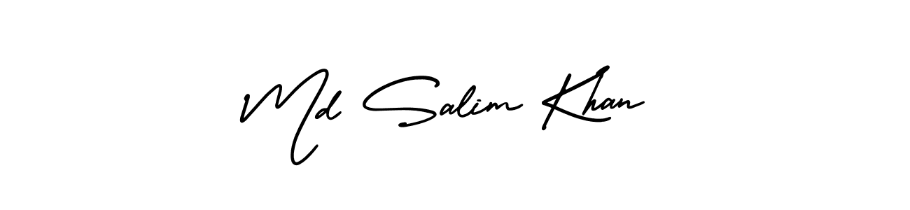 How to make Md Salim Khan name signature. Use AmerikaSignatureDemo-Regular style for creating short signs online. This is the latest handwritten sign. Md Salim Khan signature style 3 images and pictures png