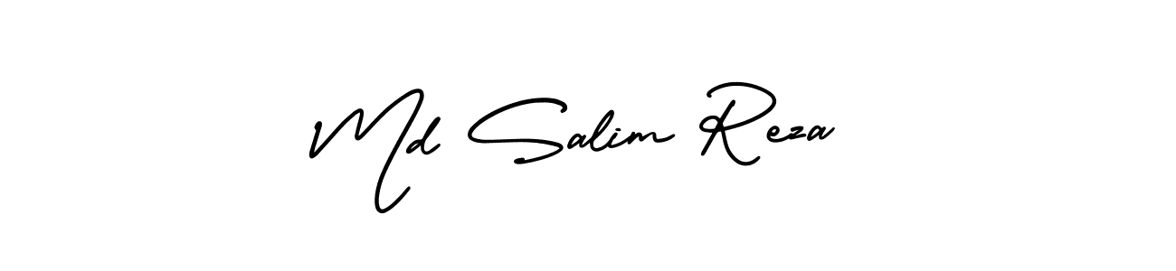 Md Salim Reza stylish signature style. Best Handwritten Sign (AmerikaSignatureDemo-Regular) for my name. Handwritten Signature Collection Ideas for my name Md Salim Reza. Md Salim Reza signature style 3 images and pictures png