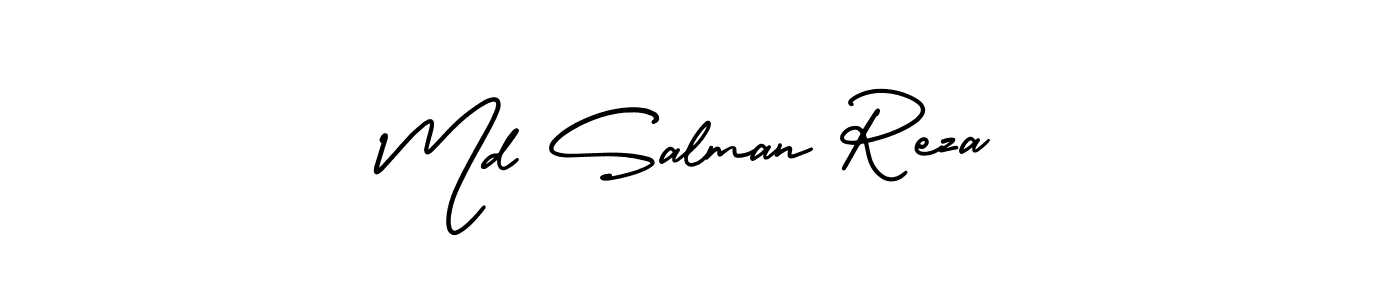 This is the best signature style for the Md Salman Reza name. Also you like these signature font (AmerikaSignatureDemo-Regular). Mix name signature. Md Salman Reza signature style 3 images and pictures png