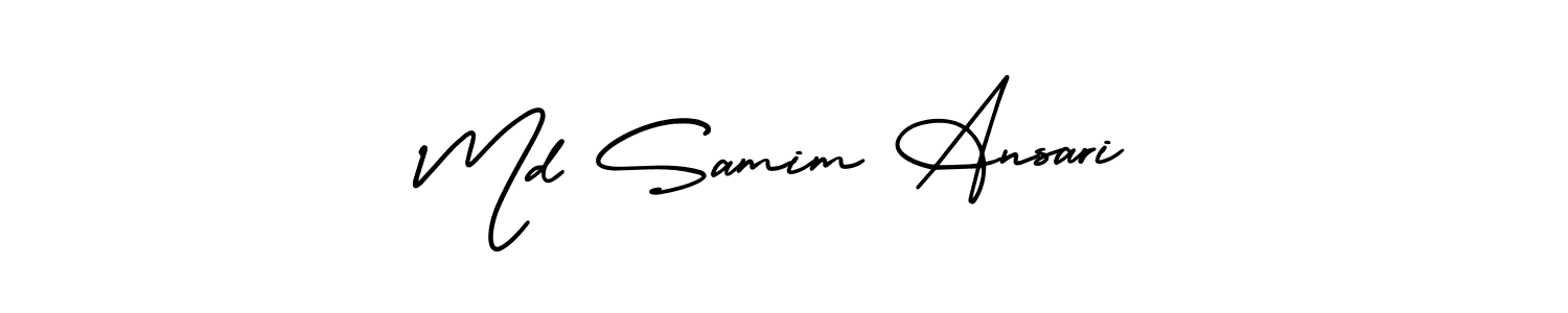 if you are searching for the best signature style for your name Md Samim Ansari. so please give up your signature search. here we have designed multiple signature styles  using AmerikaSignatureDemo-Regular. Md Samim Ansari signature style 3 images and pictures png