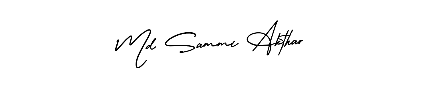 Also we have Md Sammi Akthar name is the best signature style. Create professional handwritten signature collection using AmerikaSignatureDemo-Regular autograph style. Md Sammi Akthar signature style 3 images and pictures png