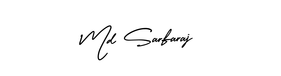 Design your own signature with our free online signature maker. With this signature software, you can create a handwritten (AmerikaSignatureDemo-Regular) signature for name Md Sarfaraj. Md Sarfaraj signature style 3 images and pictures png